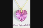 Love gifts for girlfriend pink crystal pendant