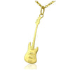 guitar necklace gold bass guitar jewellery music gifts for him uk