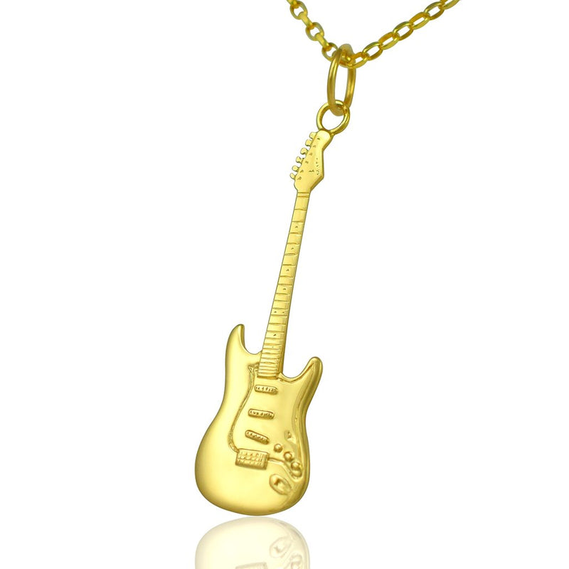 9ct gold guitar necklace mens music gifts for him uk