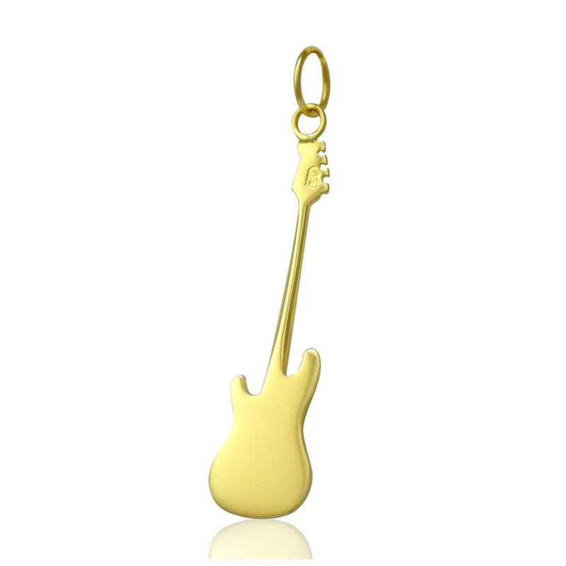 9ct Gold Guitar pendant Bassist Gifts UK