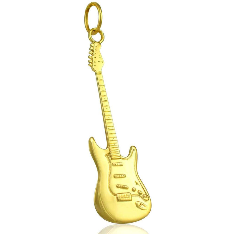 9ct gold guitar pendant mens music gifts for him