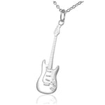 sterling silver guitar necklace for women guitar jewellery music gift for her