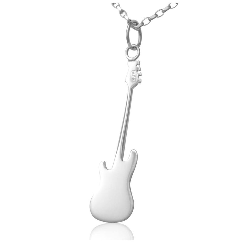 sterling silver guitar necklace for women bass guitar gifts for her