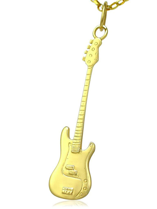 gold guitar necklace men bass guitar gifts for him