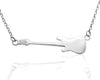 guys guitar necklace silver music jewellery bass guitar gifts for him UK