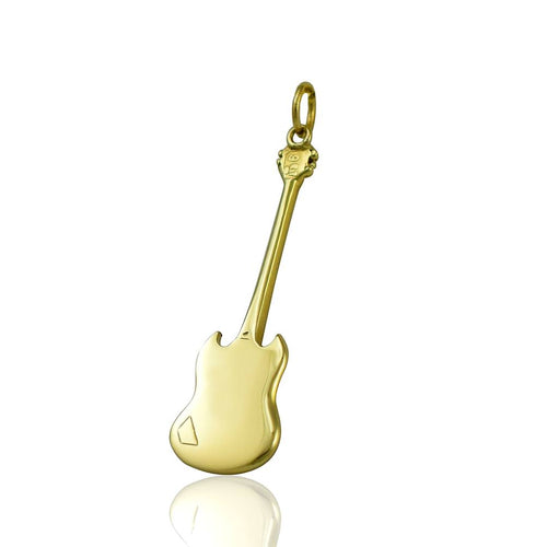 rock chick gifts guitar jewellery gold guitar pendant uk