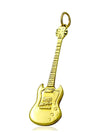 rock chick gifts guitar jewellery gold guitar pendant uk