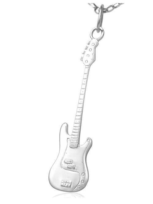 sterling Silver guitar necklace for women